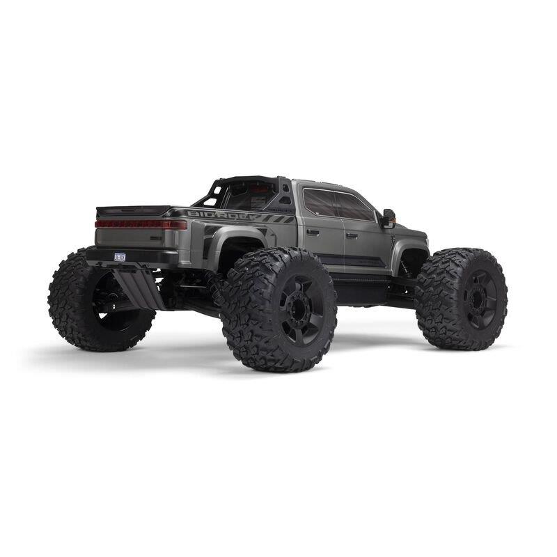 ARRMA 1/7 BIG ROCK 6S 4X4 BLX Monster Truck RTR, Gunmetal - 12