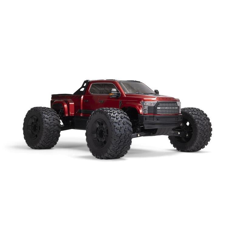 ARRMA 1/7 BIG ROCK 6S 4X4 BLX Monster Truck RTR, Red - 10