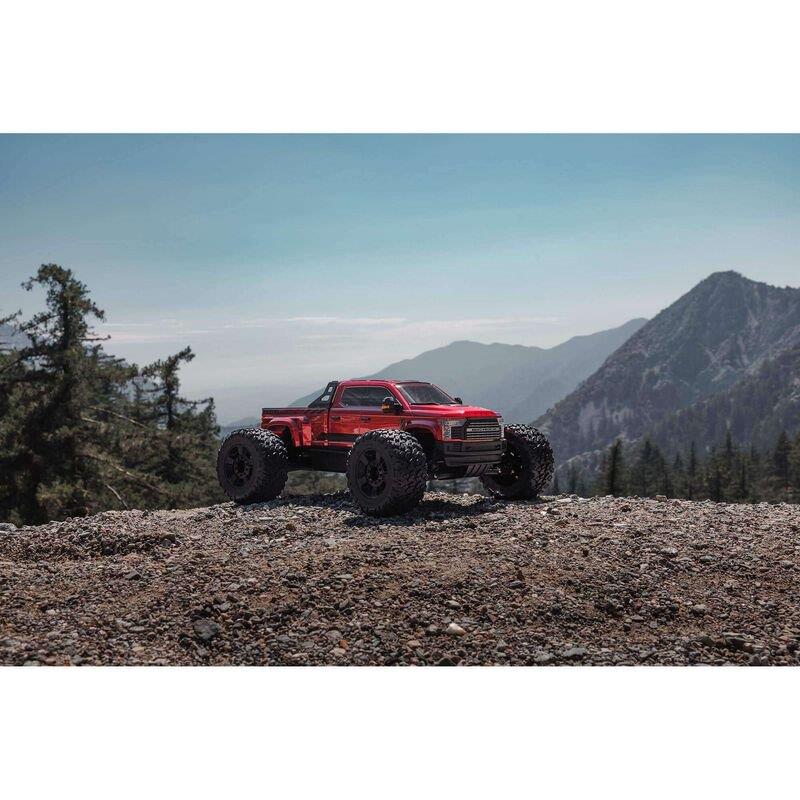 ARRMA 1/7 BIG ROCK 6S 4X4 BLX Monster Truck RTR, Red - 3