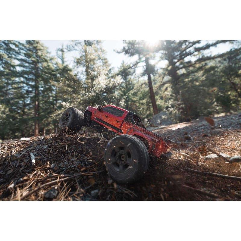 ARRMA 1/7 BIG ROCK 6S 4X4 BLX Monster Truck RTR, Red - 4