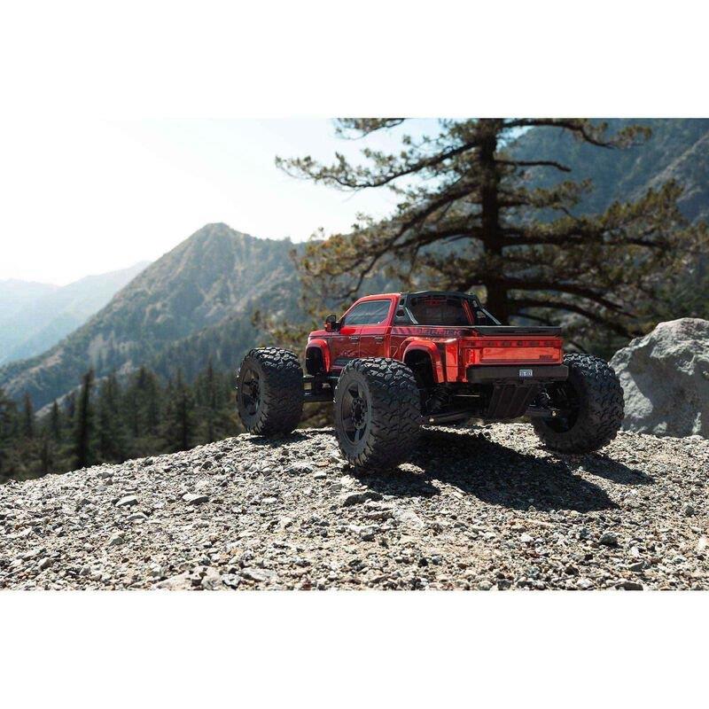 ARRMA 1/7 BIG ROCK 6S 4X4 BLX Monster Truck RTR, Red - 7