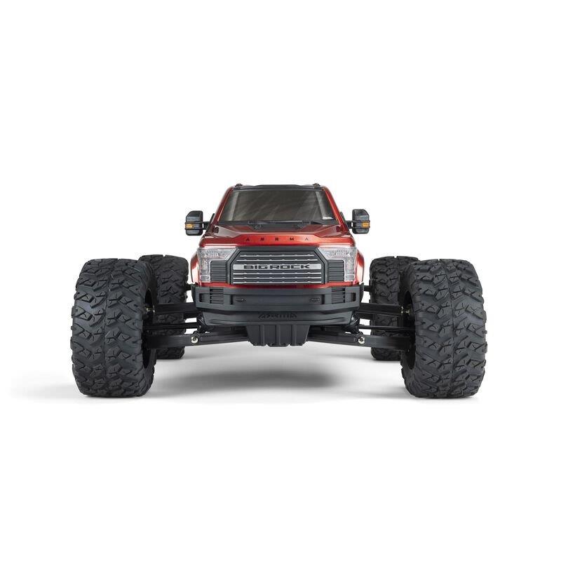 ARRMA 1/7 BIG ROCK 6S 4X4 BLX Monster Truck RTR, Red - 9