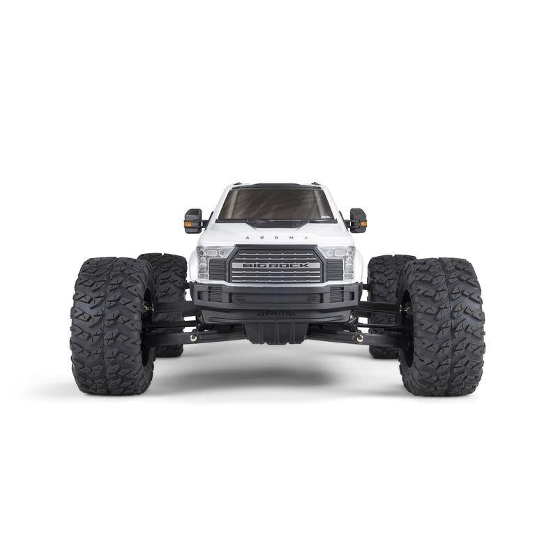 ARRMA 1/7 BIG ROCK 6S 4X4 BLX Monster Truck RTR, White - 9