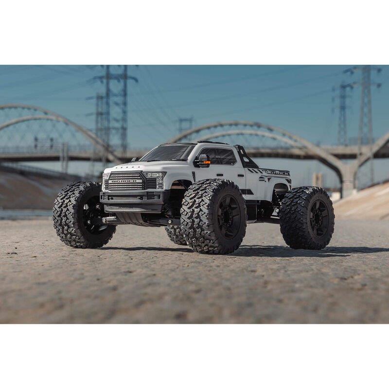 ARRMA 1/7 BIG ROCK 6S 4X4 BLX Monster Truck RTR, White - 3
