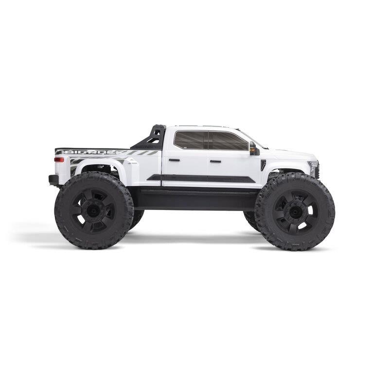 ARRMA 1/7 BIG ROCK 6S 4X4 BLX Monster Truck RTR, White - 11