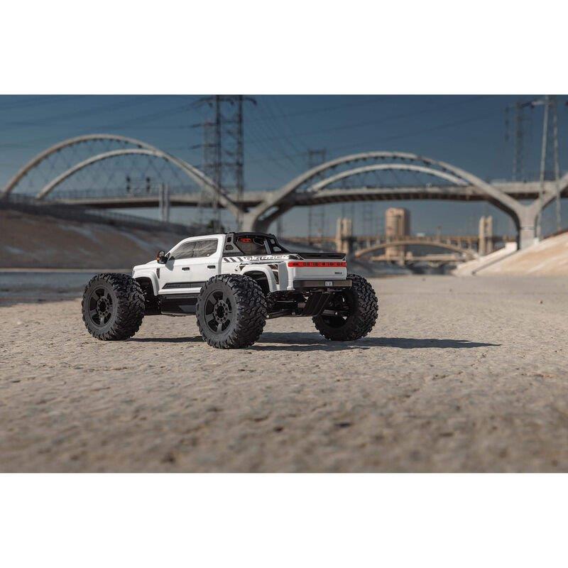ARRMA 1/7 BIG ROCK 6S 4X4 BLX Monster Truck RTR, White - 8