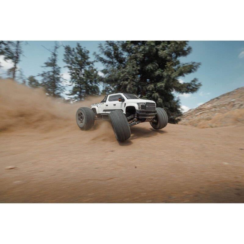 ARRMA 1/7 BIG ROCK 6S 4X4 BLX Monster Truck RTR, White - 5