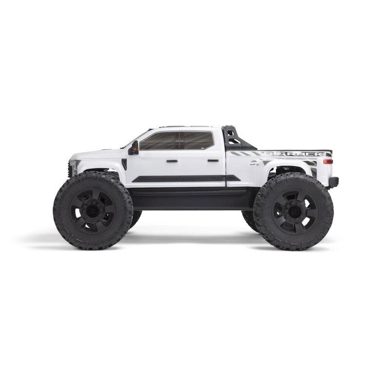 ARRMA 1/7 BIG ROCK 6S 4X4 BLX Monster Truck RTR, White - 15