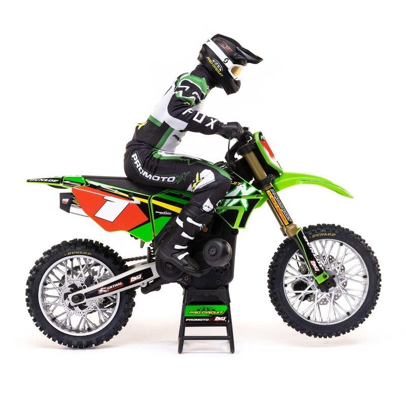 LOSI 1/4 Promoto-MX Motorcycle RTR with Battery and Charger, Pro Circuit - 12