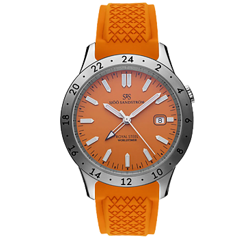 020128 Sjöö Sandström Royal Steel Worldtimer 41 orange