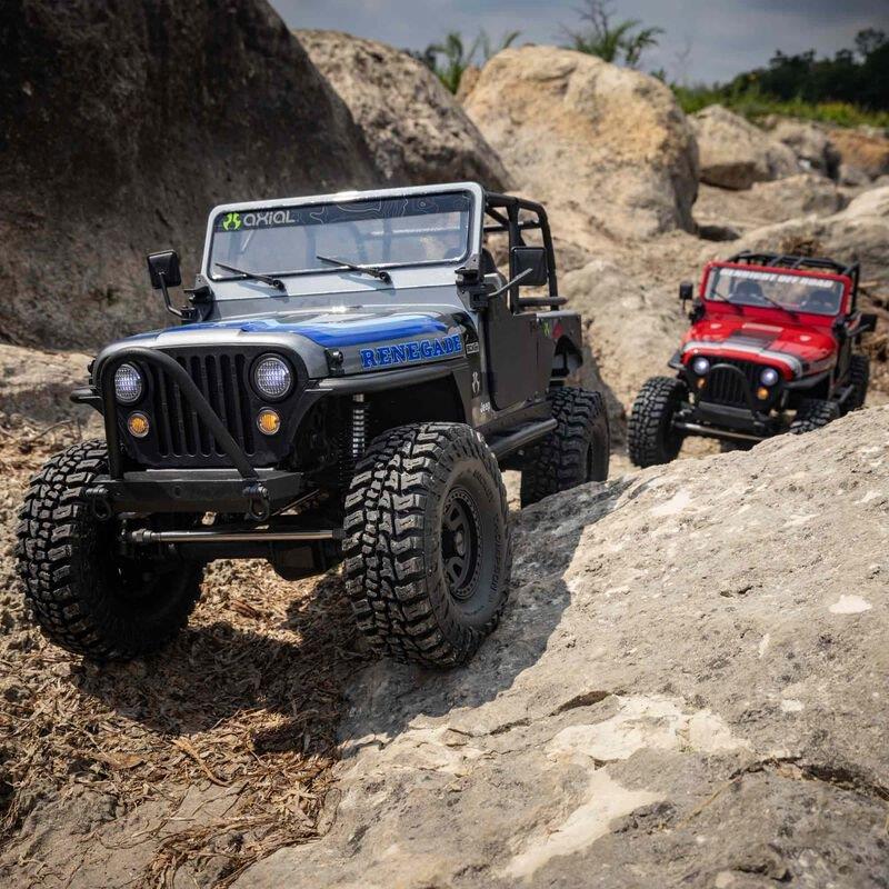 AXIAL 1/10 SCX10 III Jeep CJ-7 4WD Brushed RTR, Red - 13
