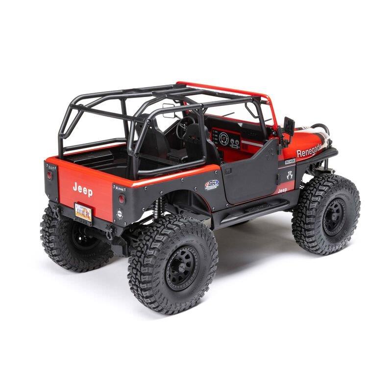 AXIAL 1/10 SCX10 III Jeep CJ-7 4WD Brushed RTR, Red - 5