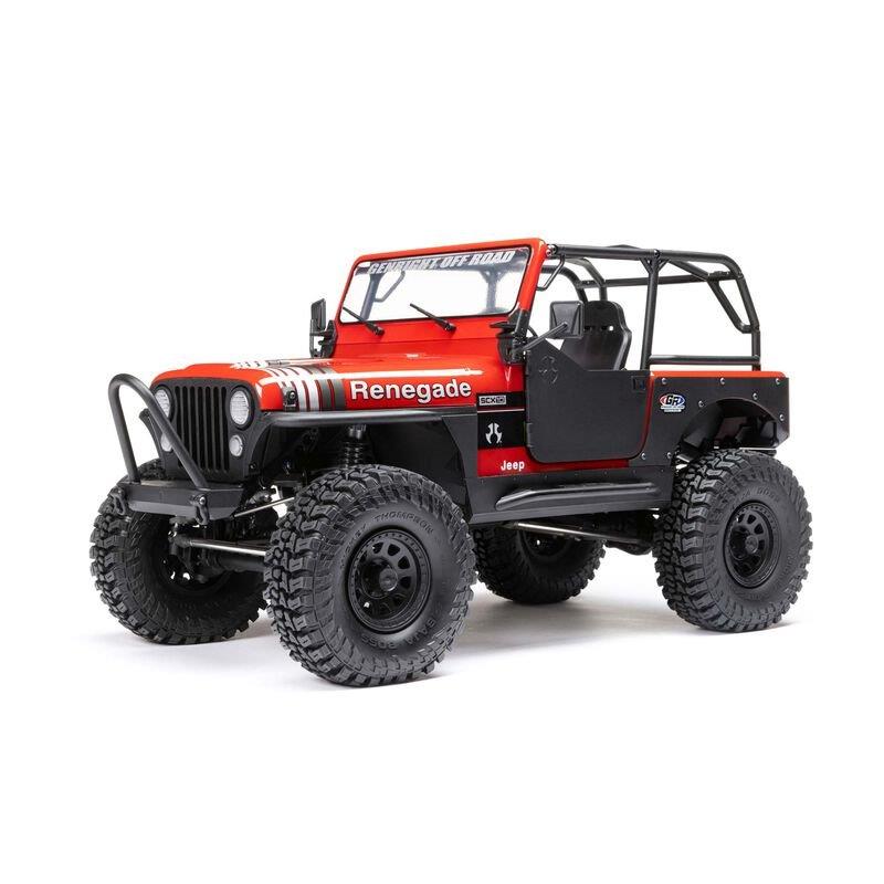 AXIAL 1/10 SCX10 III Jeep CJ-7 4WD Brushed RTR, Red