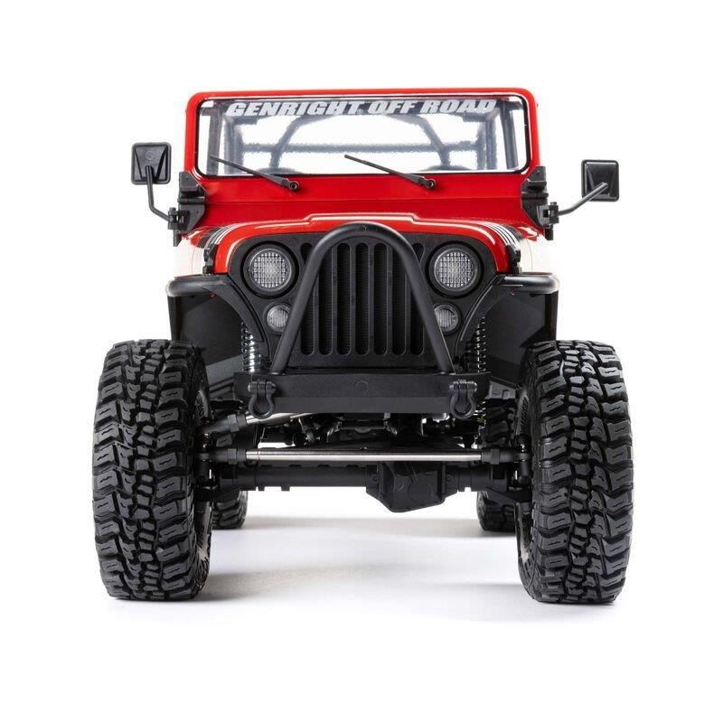 AXIAL 1/10 SCX10 III Jeep CJ-7 4WD Brushed RTR, Red - 8