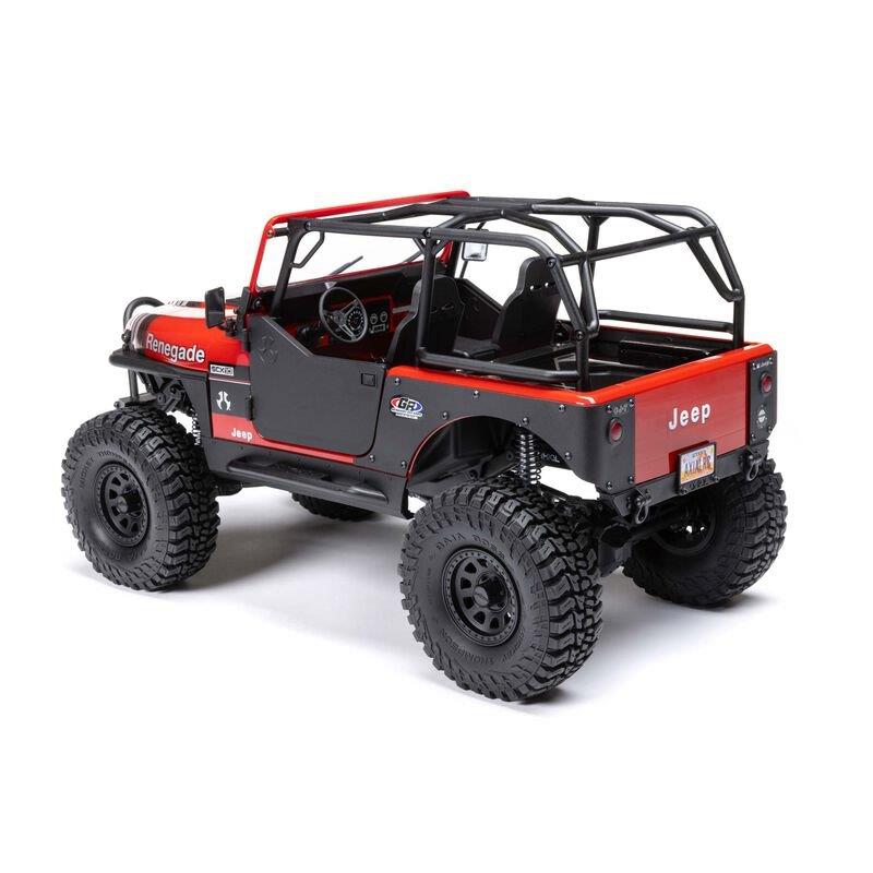 AXIAL 1/10 SCX10 III Jeep CJ-7 4WD Brushed RTR, Red - 4