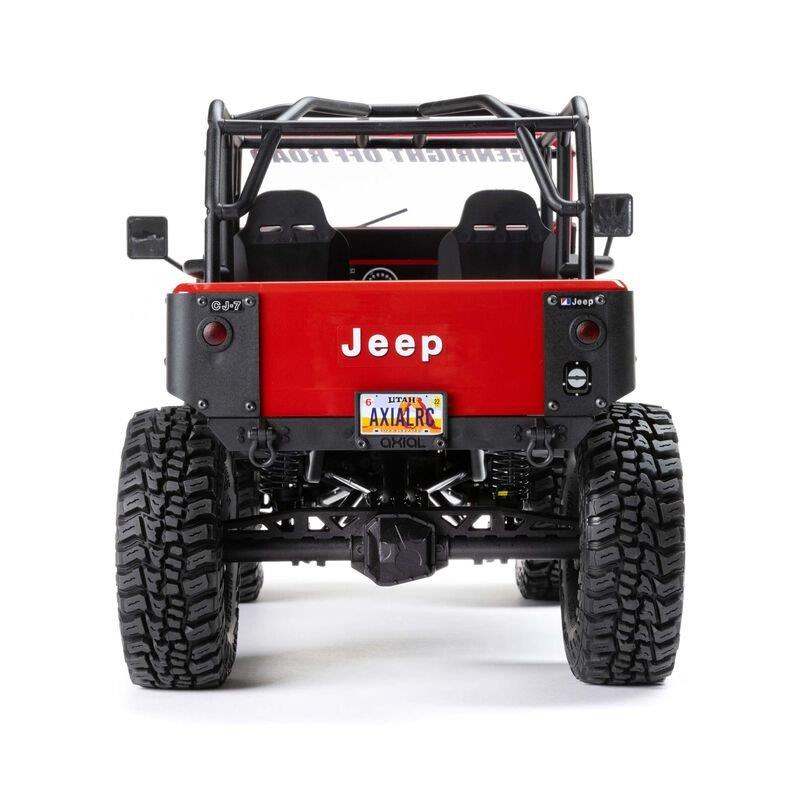 AXIAL 1/10 SCX10 III Jeep CJ-7 4WD Brushed RTR, Red - 9