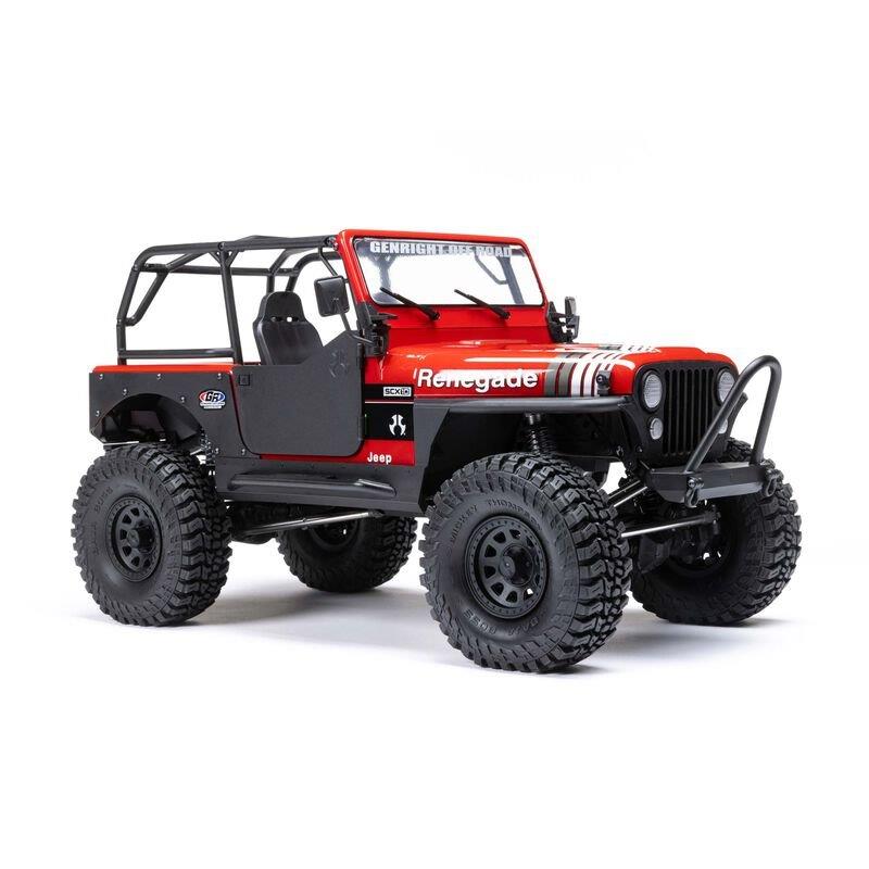 AXIAL 1/10 SCX10 III Jeep CJ-7 4WD Brushed RTR, Red - 3