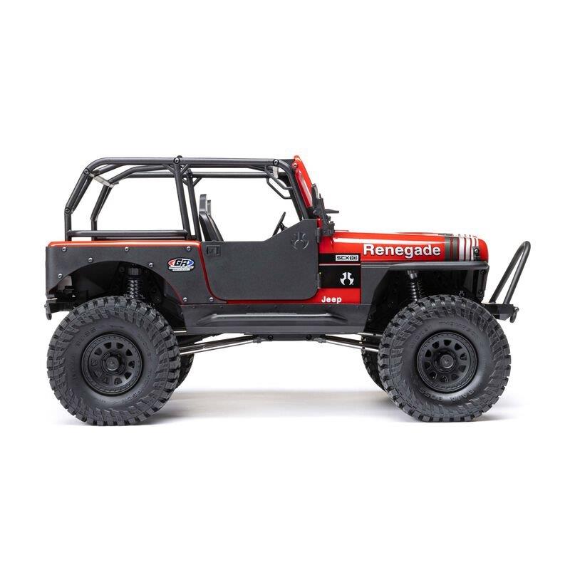 AXIAL 1/10 SCX10 III Jeep CJ-7 4WD Brushed RTR, Red - 6