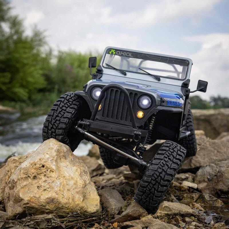 AXIAL 1/10 SCX10 III Jeep CJ-7 4WD Brushed RTR, Grey - 12