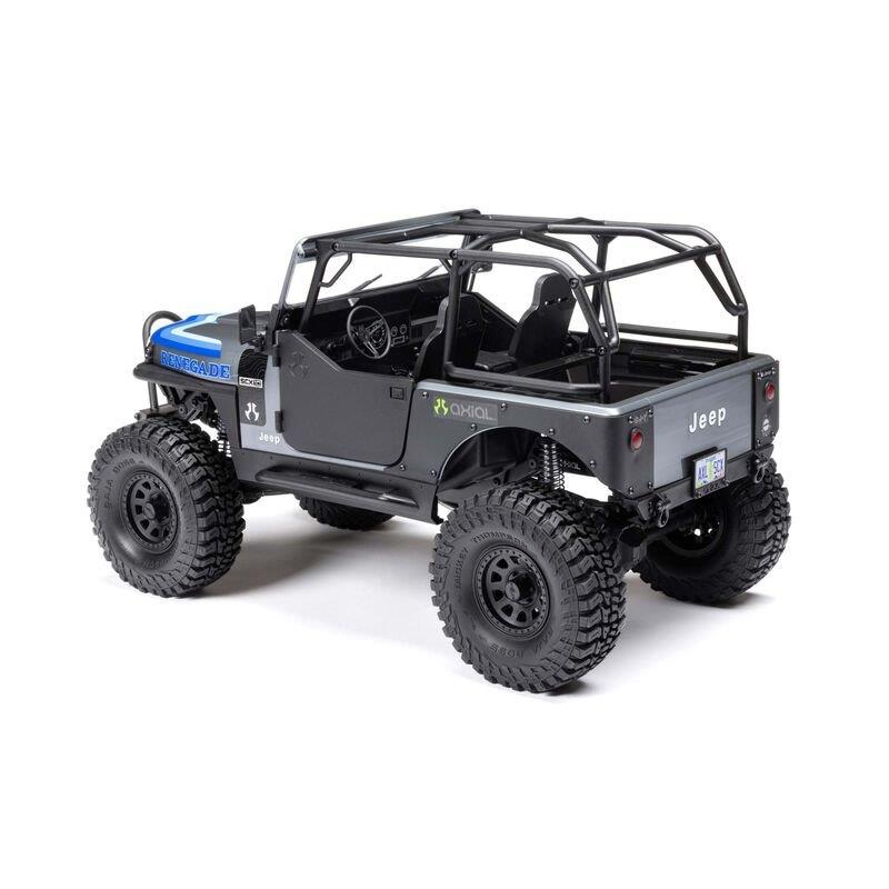 AXIAL 1/10 SCX10 III Jeep CJ-7 4WD Brushed RTR, Grey - 4