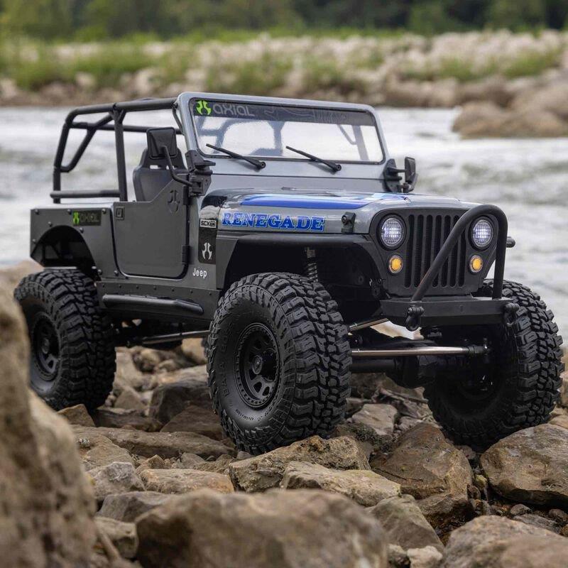 AXIAL 1/10 SCX10 III Jeep CJ-7 4WD Brushed RTR, Grey - 11