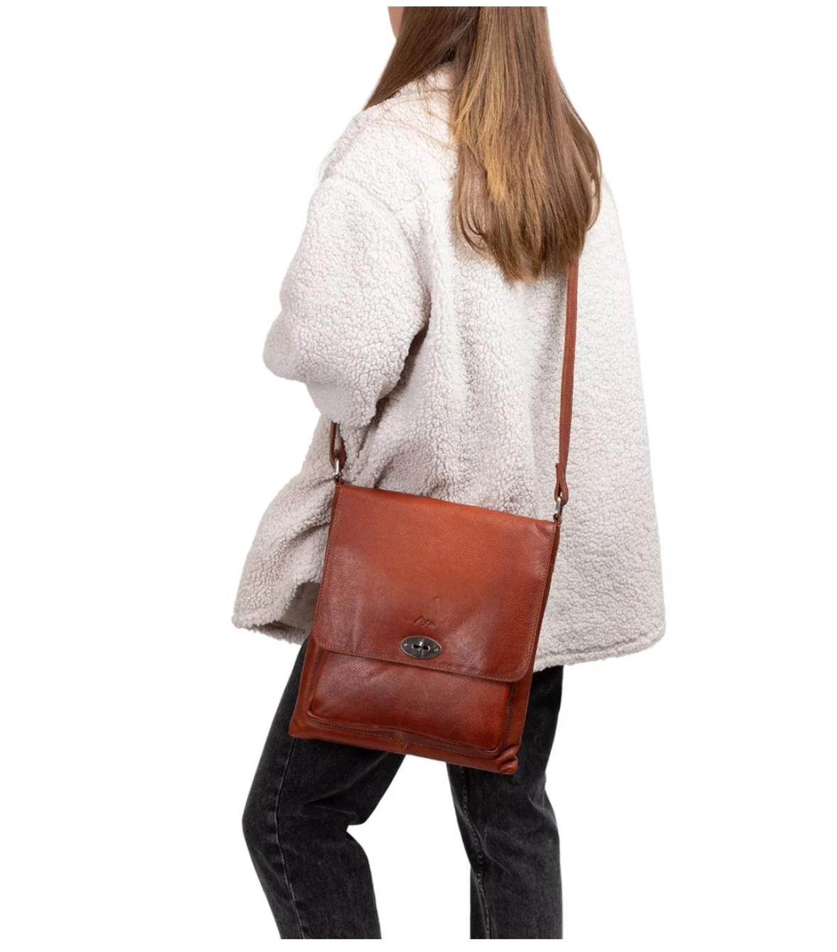 BHC Tiramisu Large Flapbag Cognac