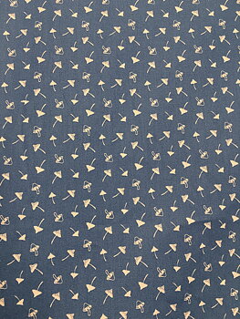 Poplin Svampar Denim STUVAR 0,3m