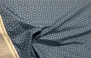 Poplin Svampar Denim STUVAR 0,3m