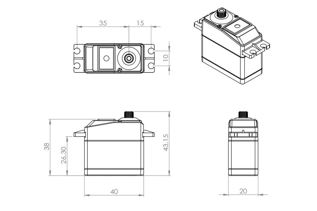MKS DS9910 (0.159s/60°, 26.0kg.cm) - 2