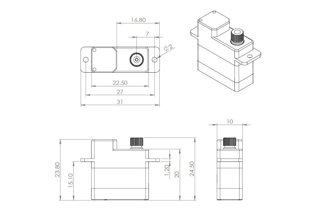 MKS HV6100 (0.10s/60°, 3.4kg.cm) - 2