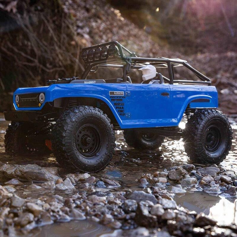 AXIAL 1/10 SCX10 II Deadbolt 4X4 Brushed RTR, Blue - 7