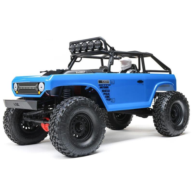 AXIAL 1/10 SCX10 II Deadbolt 4X4 Brushed RTR, Blue