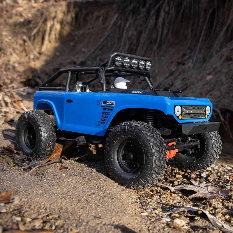 AXIAL 1/10 SCX10 II Deadbolt 4X4 Brushed RTR, Blue - 4