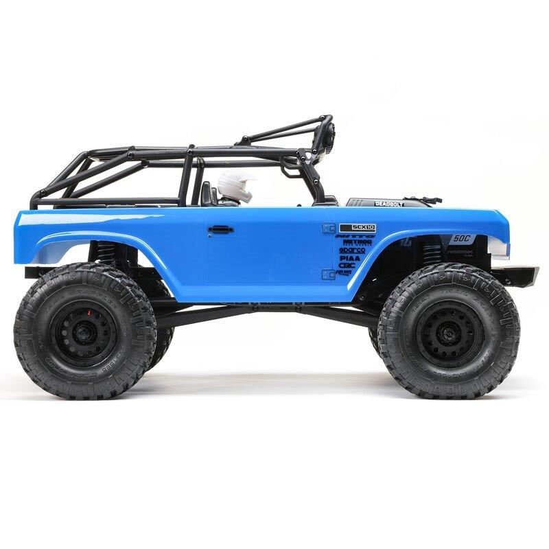 AXIAL 1/10 SCX10 II Deadbolt 4X4 Brushed RTR, Blue - 9