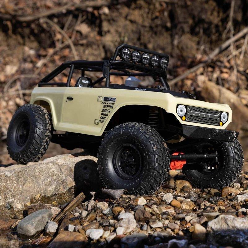 AXIAL 1/10 SCX10 II Deadbolt 4X4 Brushed RTR, Tan - 6