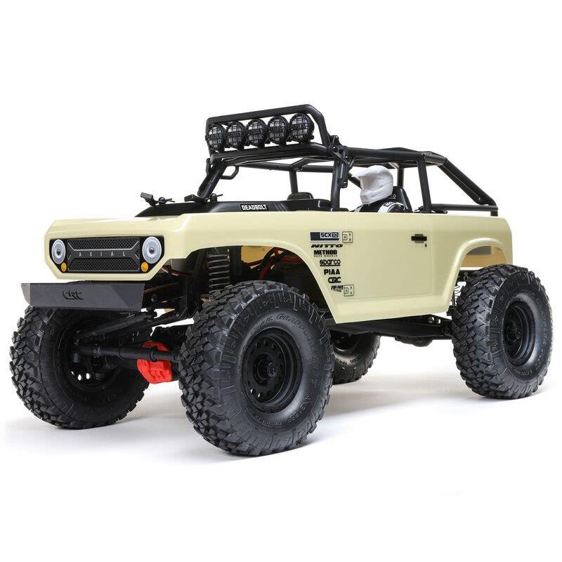 AXIAL 1/10 SCX10 II Deadbolt 4X4 Brushed RTR, Tan
