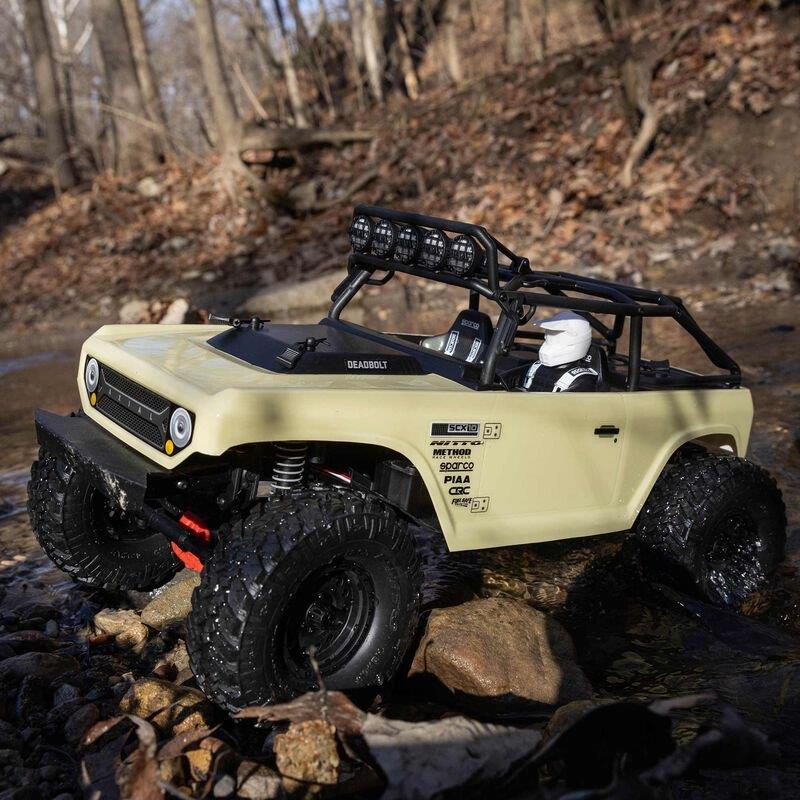 AXIAL 1/10 SCX10 II Deadbolt 4X4 Brushed RTR, Tan - 3