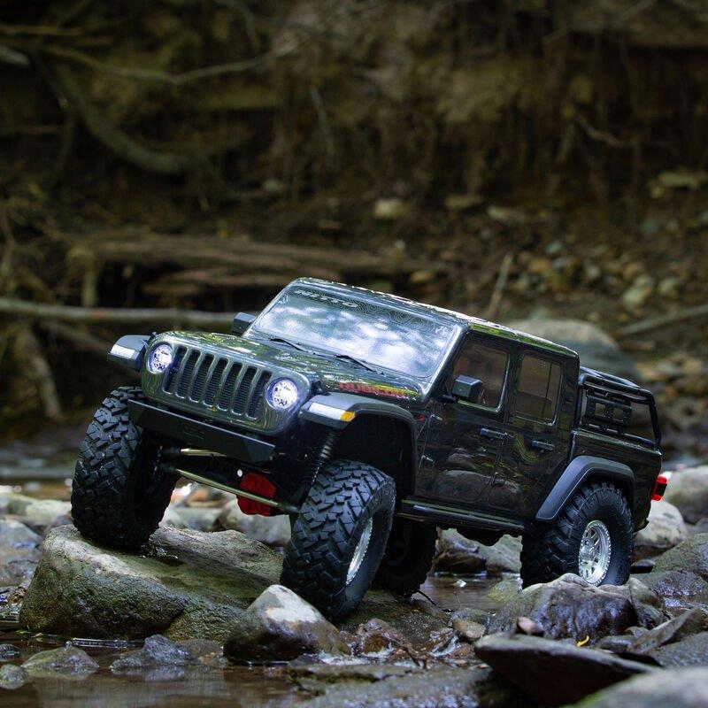 AXIAL 1/10 SCX10 III Jeep JT Gladiator 4X4 Rock Crawler with Portals RTR, Gray - 28