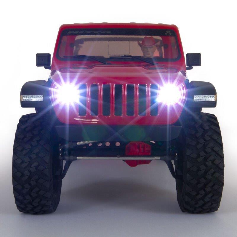 AXIAL 1/10 SCX10 III Jeep JT Gladiator 4X4 Rock Crawler with Portals RTR, Red - 17
