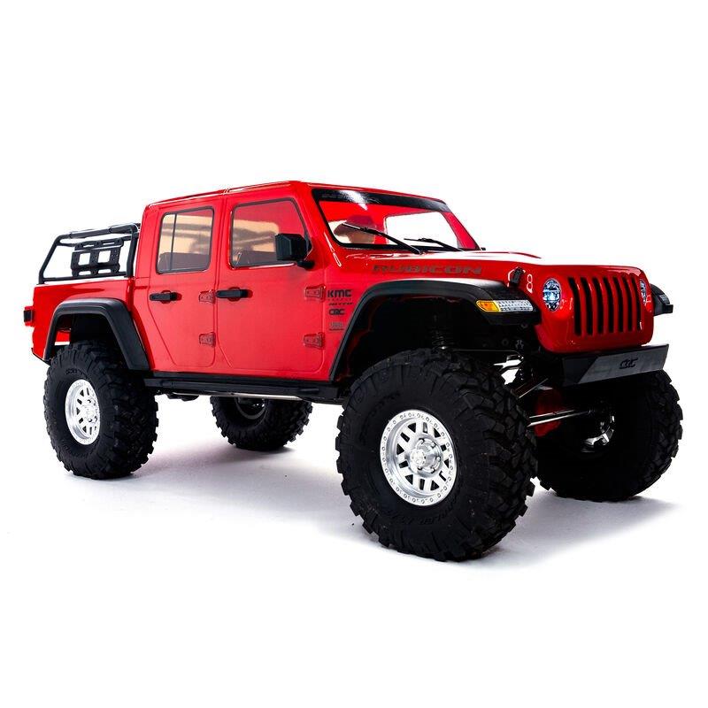 AXIAL 1/10 SCX10 III Jeep JT Gladiator 4X4 Rock Crawler with Portals RTR, Red - 2