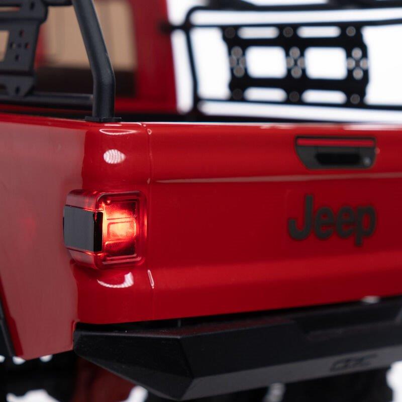AXIAL 1/10 SCX10 III Jeep JT Gladiator 4X4 Rock Crawler with Portals RTR, Red - 15