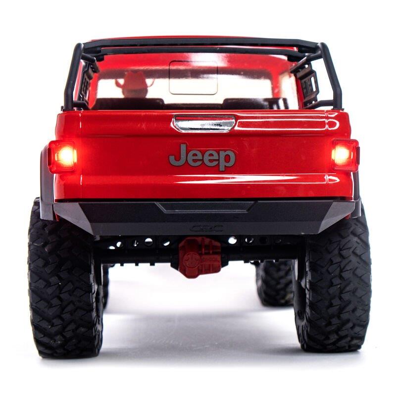 AXIAL 1/10 SCX10 III Jeep JT Gladiator 4X4 Rock Crawler with Portals RTR, Red - 8