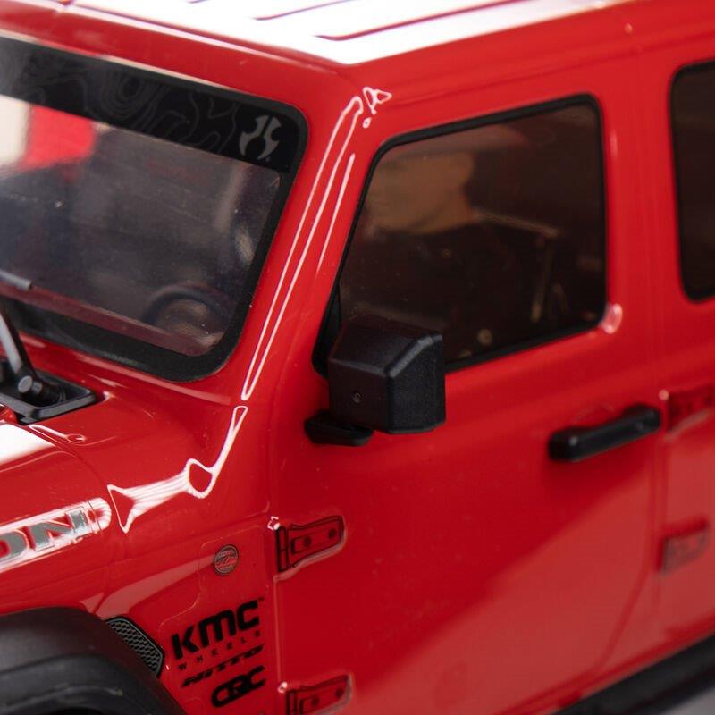 AXIAL 1/10 SCX10 III Jeep JT Gladiator 4X4 Rock Crawler with Portals RTR, Red - 12