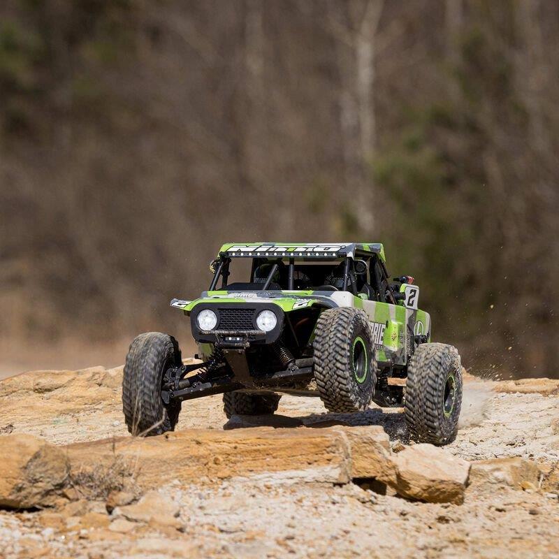 LOSI 1/10 Hammer Rey U4 4X4 Rock Racer Brushless RTR with Smart and AVC, Green - 22