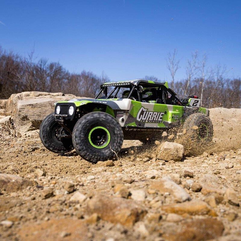 LOSI 1/10 Hammer Rey U4 4X4 Rock Racer Brushless RTR with Smart and AVC, Green - 24
