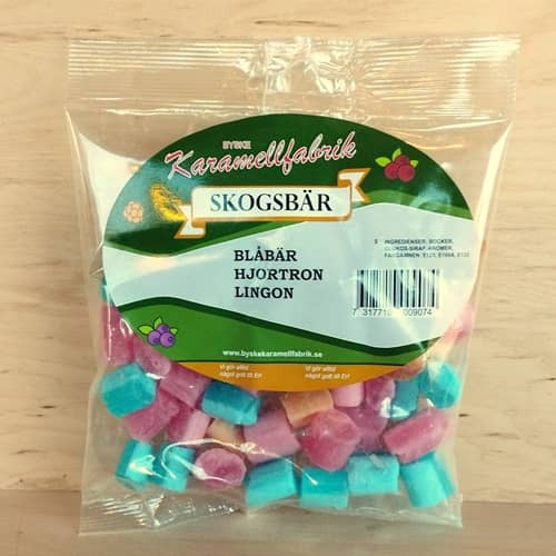 Skogsbär karamell - hjortron, blåbär, lingon