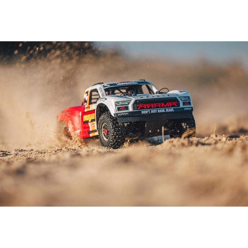ARRMA 1/8 MOJAVE 4X4 4S BLX Desert Truck RTR, White - 4
