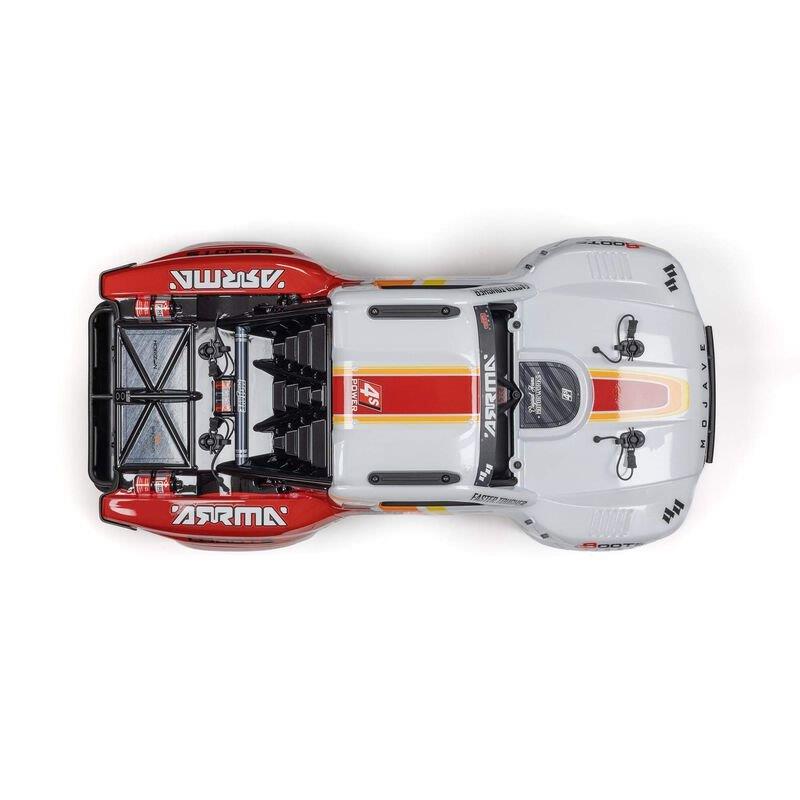 ARRMA 1/8 MOJAVE 4X4 4S BLX Desert Truck RTR, White - 16