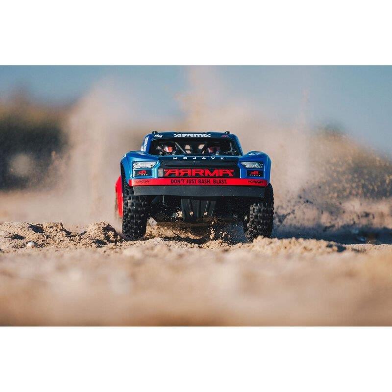 ARRMA 1/8 MOJAVE 4X4 4S BLX Desert Truck RTR, Blue - 8
