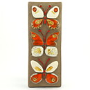 Annika Kihlman (1971) Rectangular Wall Plaque with Butterfly Motif 29 cm